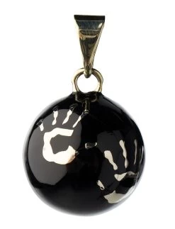 Bola De Grossesse Noir Avec Mains