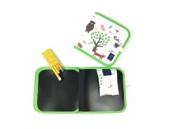 Cahier Ardoise Forest + 4 Craies Zéro Poussière - Jaq Jaq Bird