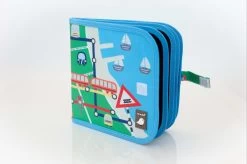 Cahier Ardoise Train + 4 Craies Zéro Poussière - Jaq Jaq Bird