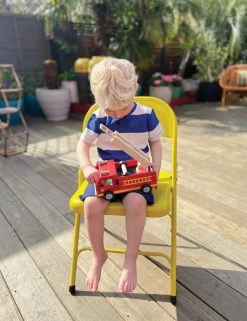 Camion De Pompier Mentari En Bois – Jouet 3+