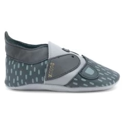 Bobux Soft Soles Rascal Charcoal - Chaussons De Bébé -Bébé Jeux Soldes Boutique chaussons bobux soft soles rasacl charcoal bb 1023 15962 02 hr