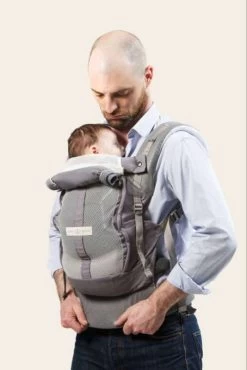 Porte-bébé PhysioCarrier Eléphant Poche Bleu Paon - Love Radius -Bébé Jeux Soldes Boutique porte bebe physiocarrier elephant poche bleu paon jpmbb