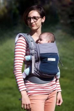 Porte-bébé PhysioCarrier Eléphant Poche Bleu Paon - Love Radius