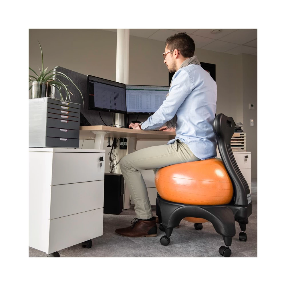 TONIC CHAIR Originale Ballon Orange - Chaise Ergonomique 2 TONIC CHAIR Originale Ballon Orange - Chaise Ergonomique – Image 2
